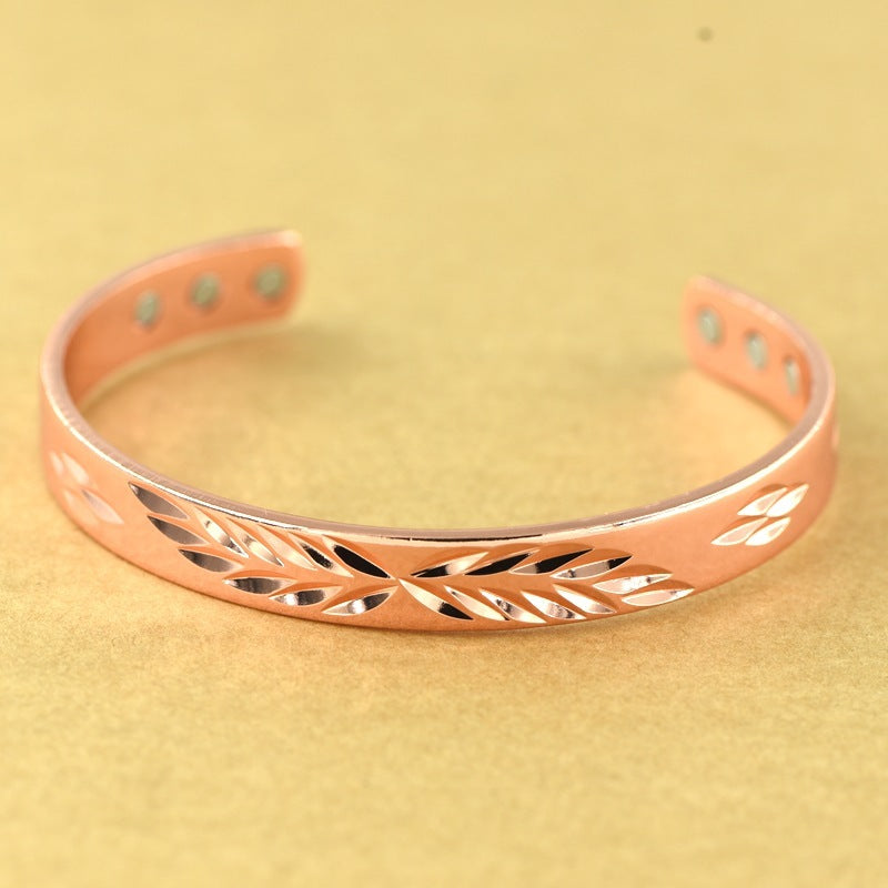 magnetic aztec Copper bracelet