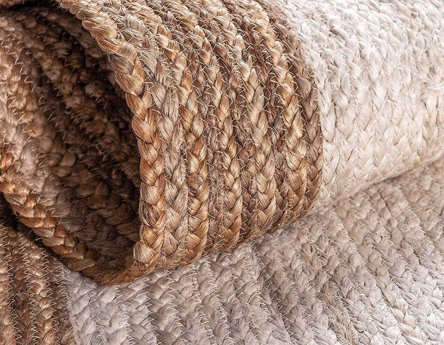 Natural Jute Braided Area Rugs