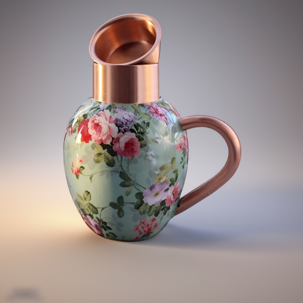 Copper pitcher and carafe