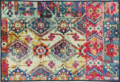 Multi Printed Vintage Persian Carpet Rug