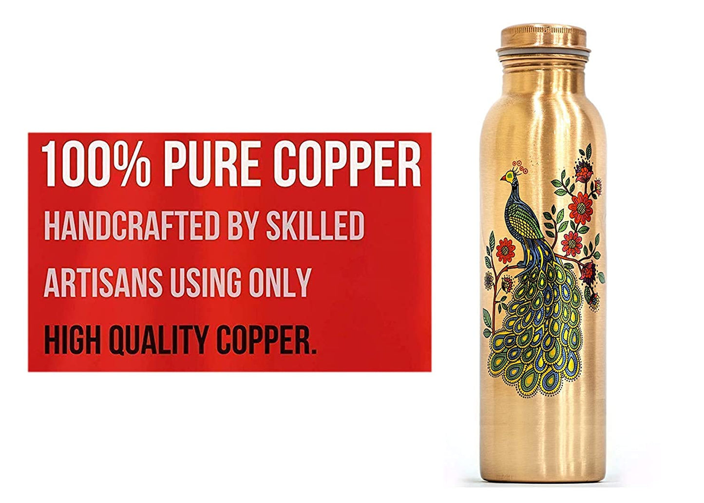 100 pure copper bottle