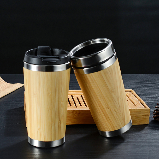 Copperlly Bamboo Coffee Cup 450ml