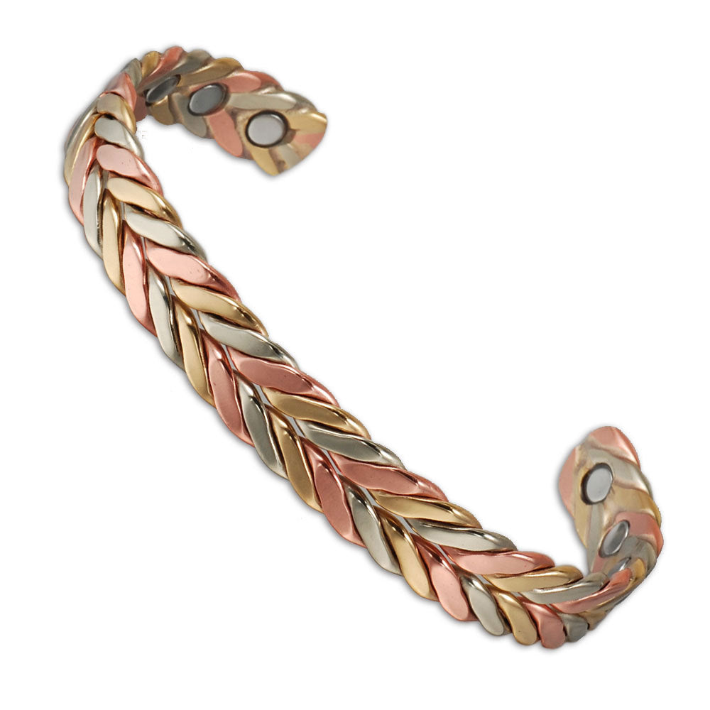 Silver Strike Mens Copper & Silver Twisted Cuff Bracelet – Starr Western  Wear
