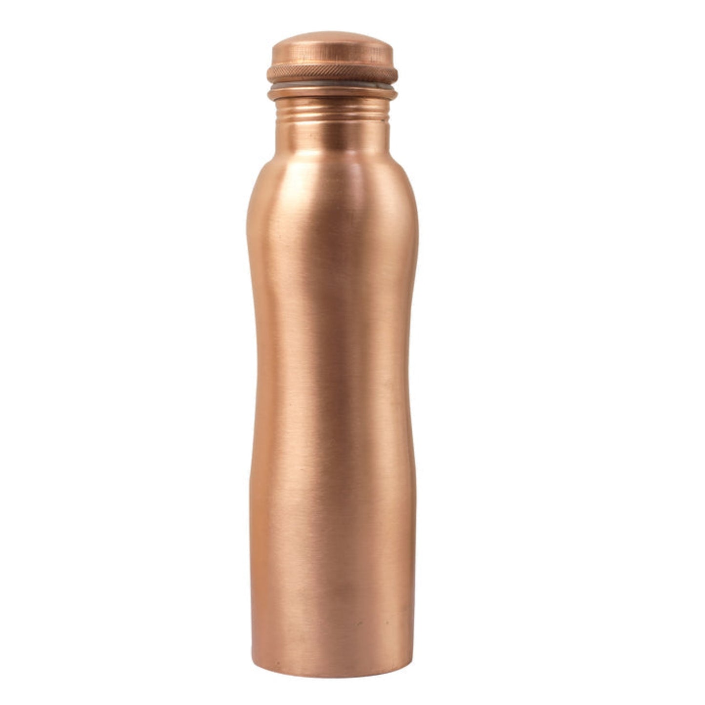 Curved Pure Copper Water bottle Set - Smooth 1L
