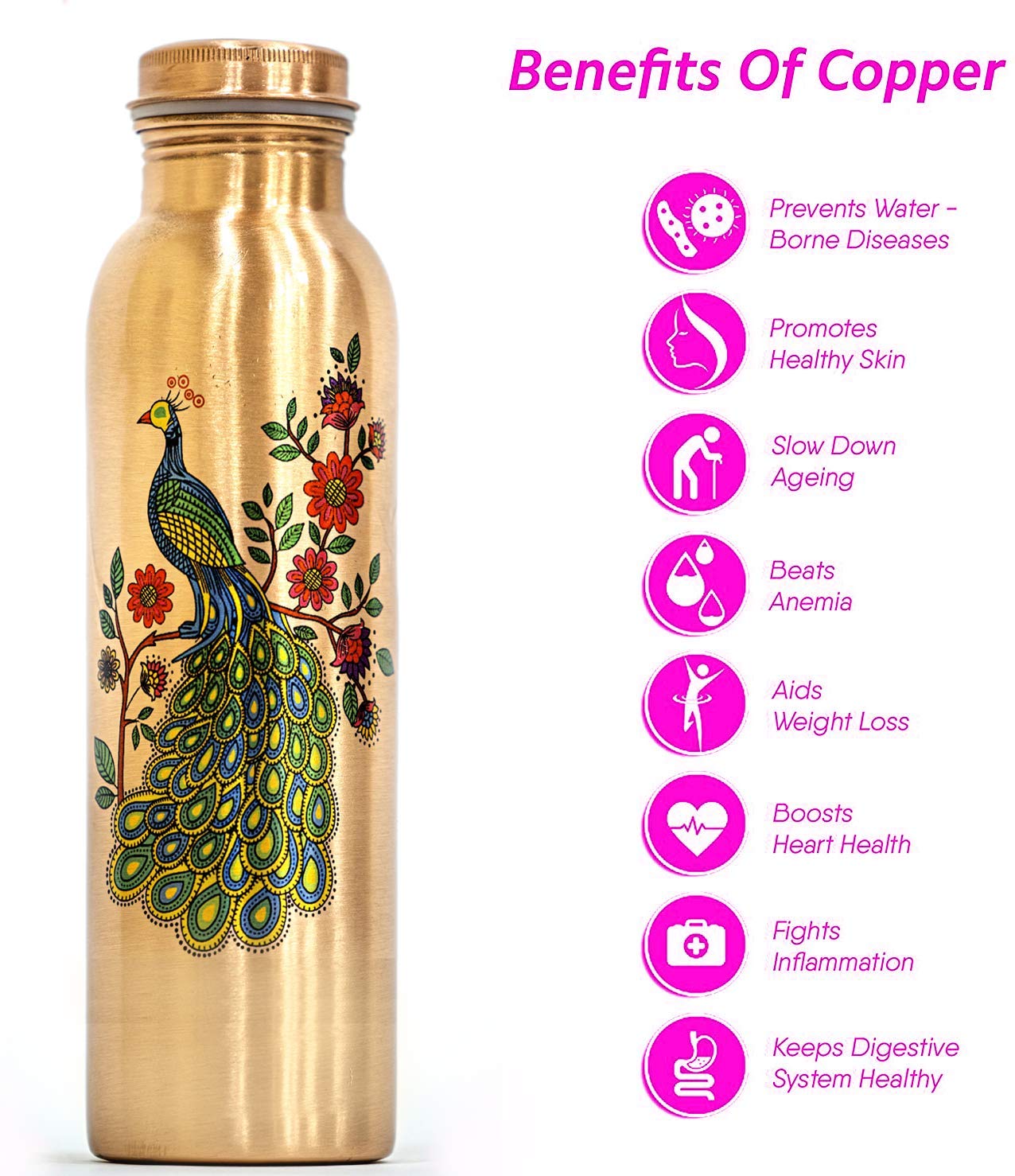 benefits of drinking water in copper bottle