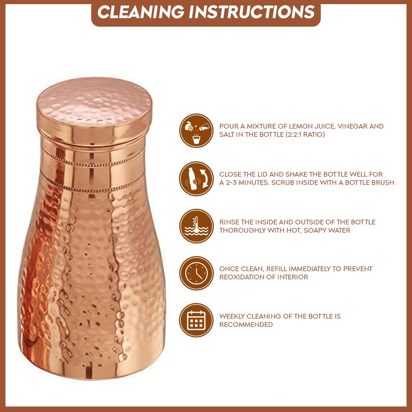 how to clean copper utensil