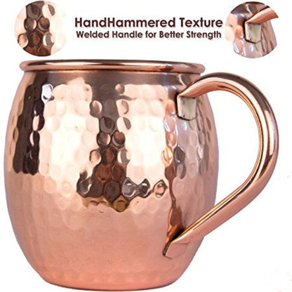 Hammered Pure Copper American Mule Mugs