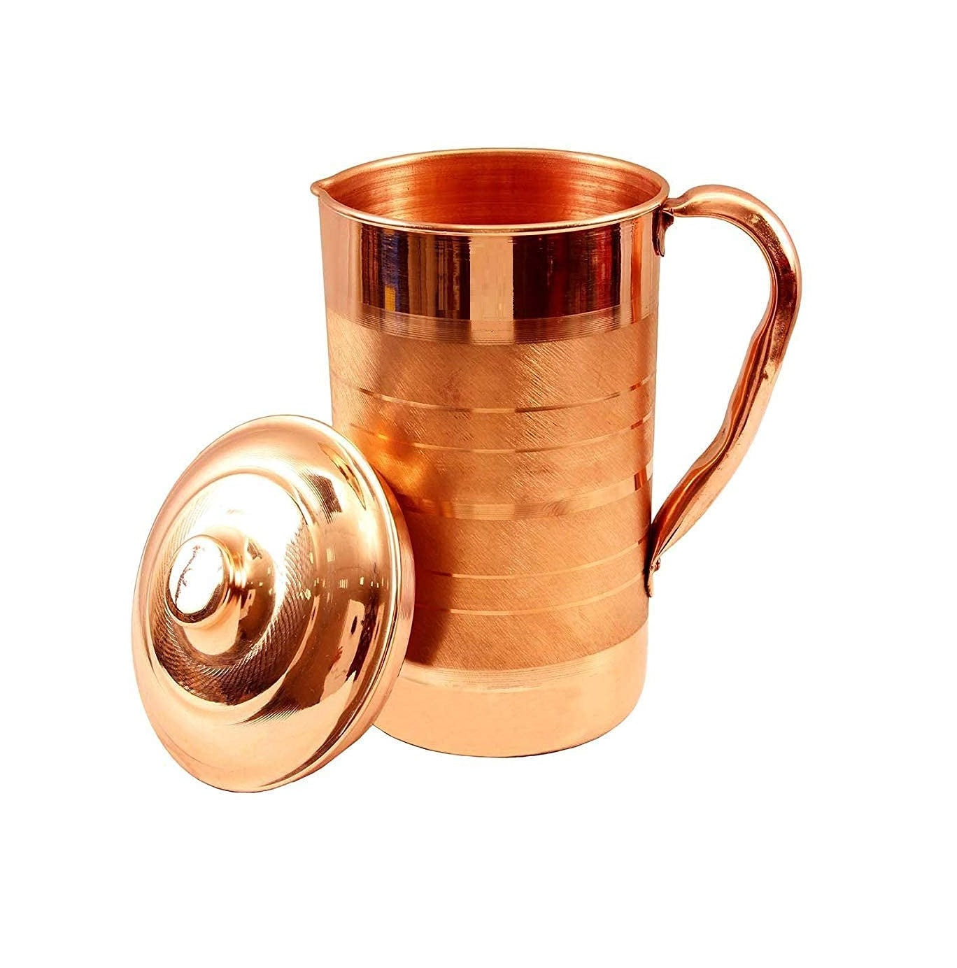 Copper Pitcher for Ayurveda Health Benefit Smooth Finished -1500 ml