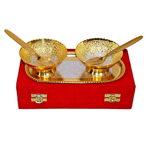 Gold and Silver Plated Bowl Gift Set